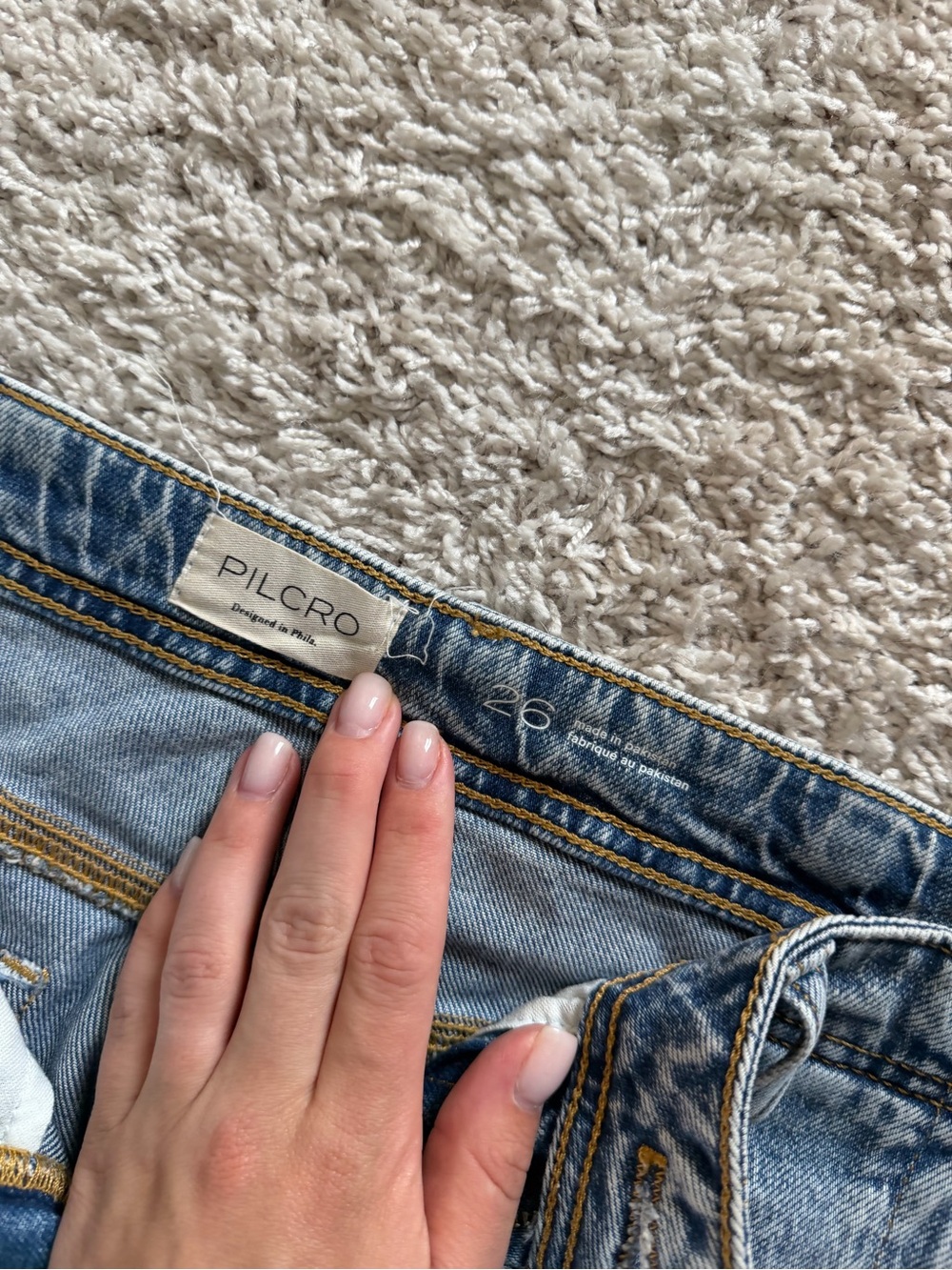 Pilcro light denim wash straight jeans - Picture 2 of 3